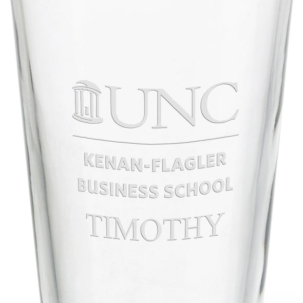 UNC Kenan–Flagler Business School 16 oz Pint Glass- Set of 2 Shot #3