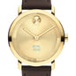 UNC Kenan–Flagler Business School Men's Movado BOLD Gold with Chocolate Leather Strap Shot #1