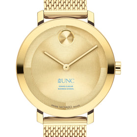 UNC Kenan–Flagler Business School Women's Movado Bold Gold with Mesh Bracelet Shot #1