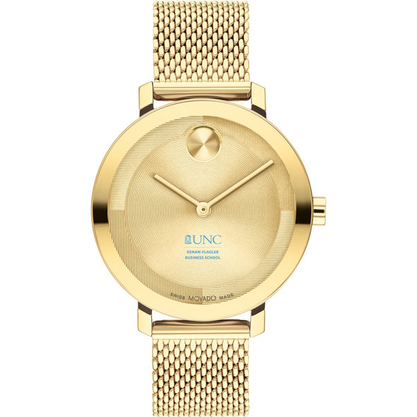 UNC Kenan–Flagler Business School Women's Movado Bold Gold with Mesh Bracelet Shot #2