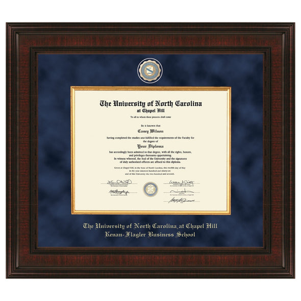 UNC Kenan-Flagler Diploma Frame - Excelsior Shot #1