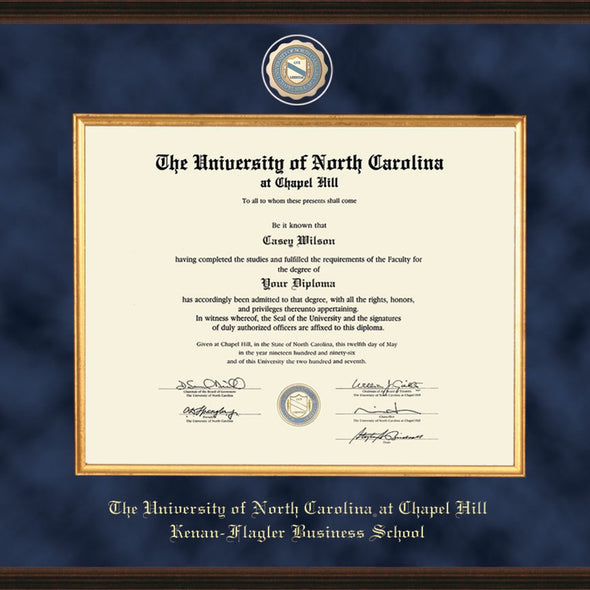 UNC Kenan-Flagler Diploma Frame - Excelsior Shot #2