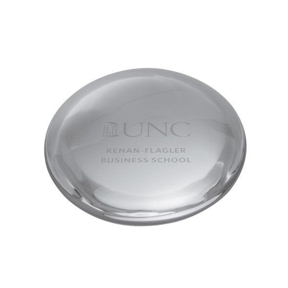 UNC Kenan-Flagler Glass Dome Paperweight by Simon Pearce Shot #1