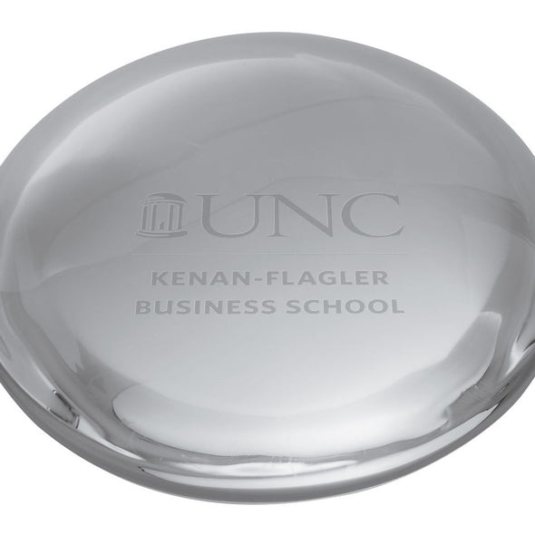 UNC Kenan-Flagler Glass Dome Paperweight by Simon Pearce Shot #2