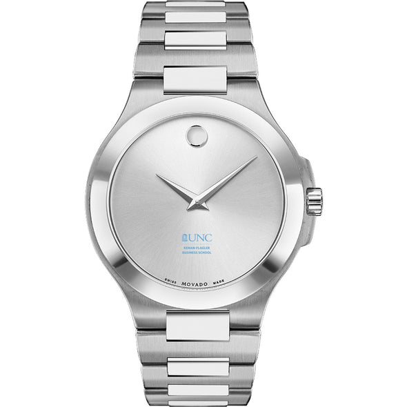 UNC Kenan-Flagler Men&#39;s Movado Collection Stainless Steel Watch with Silver Dial Shot #2