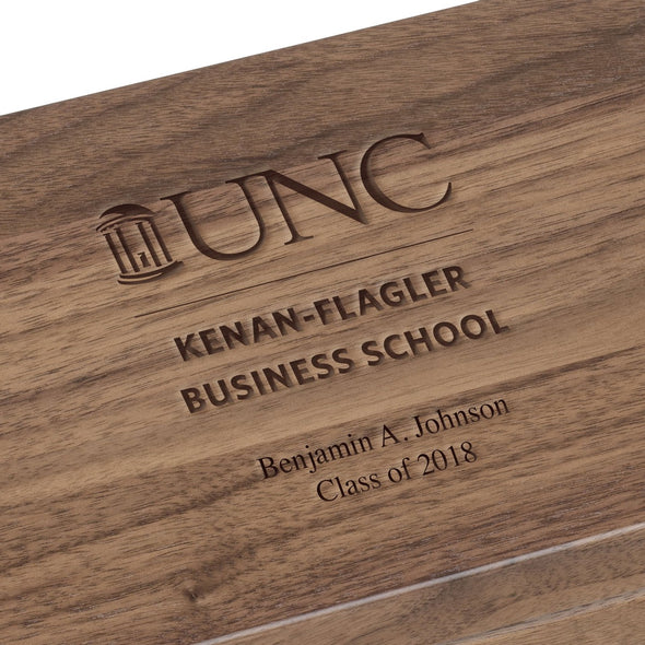 UNC Kenan-Flagler Solid Walnut Desk Box Shot #3