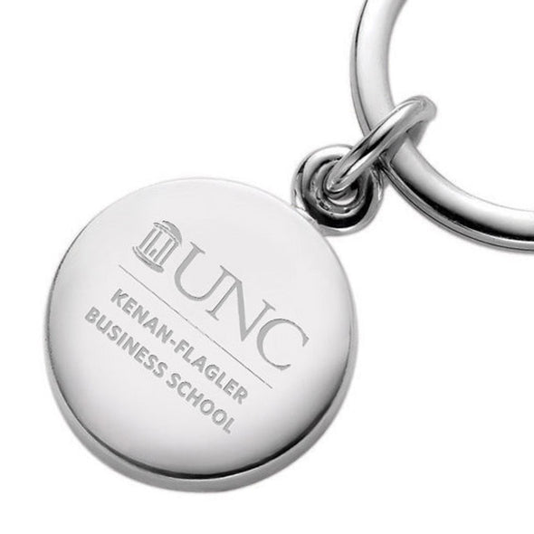 UNC Kenan-Flagler Sterling Silver Insignia Key Ring Shot #2