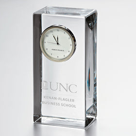 UNC Kenan-Flagler Tall Glass Desk Clock by Simon Pearce Shot #1