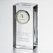 UNC Kenan-Flagler Tall Glass Desk Clock by Simon Pearce
