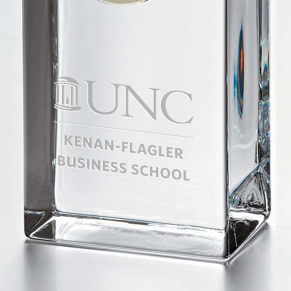 UNC Kenan-Flagler Tall Glass Desk Clock by Simon Pearce Shot #2