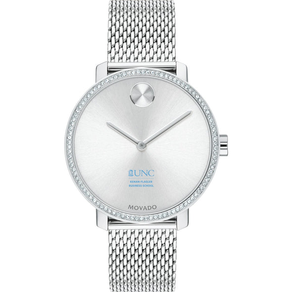 UNC Kenan-Flagler Women's Movado Bold with Crystal Bezel & Mesh Bracelet Shot #2