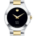 UNC Kenan-Flagler Women's Movado Collection Two-Tone Watch with Black Dial