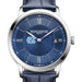 UNC Men's Baume et Mercier 40mm Classima Quartz Watch with Blue Dial & Dark Blue Leather Strap
