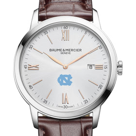 UNC Men's Baume et Mercier 42mm Classima Watch with Silver Dial & Brown Leather Strap Shot #1