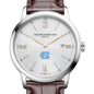 UNC Men's Baume et Mercier 42mm Classima Watch with Silver Dial & Brown Leather Strap Shot #1