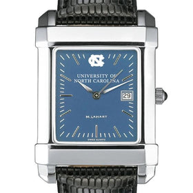 UNC Men's Blue Quad Watch with Leather Strap Shot #1