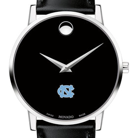 UNC Men&#39;s Movado Museum with Leather Strap Shot #1