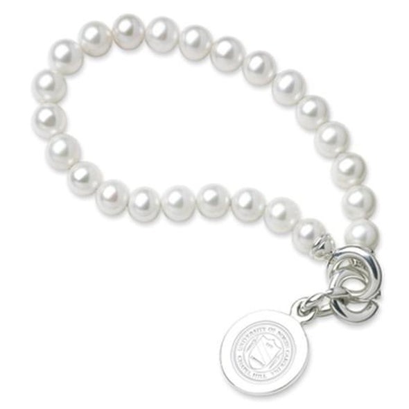 UNC Pearl Bracelet with Sterling Silver Charm Shot #1