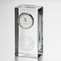 UNC Tall Glass Desk Clock by Simon Pearce Shot #1