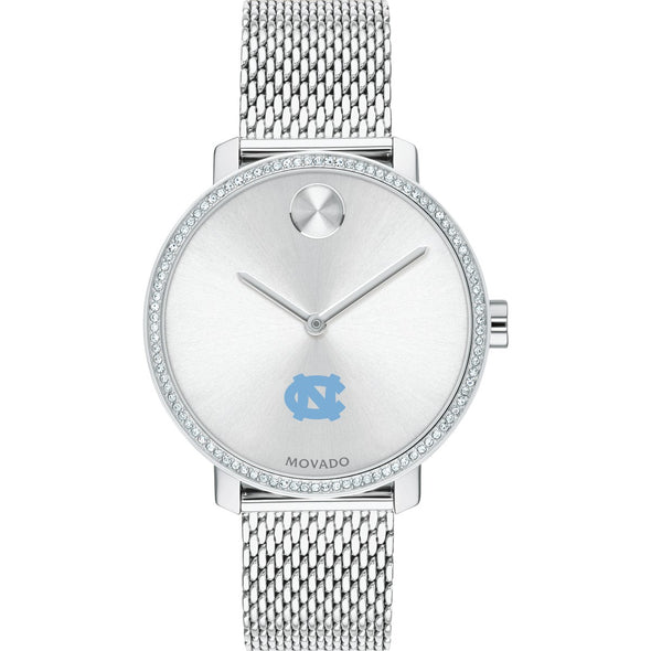 UNC Women's Movado Bold with Crystal Bezel & Mesh Bracelet Shot #2