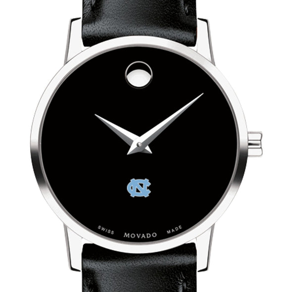 UNC Women&#39;s Movado Museum with Leather Strap Shot #1