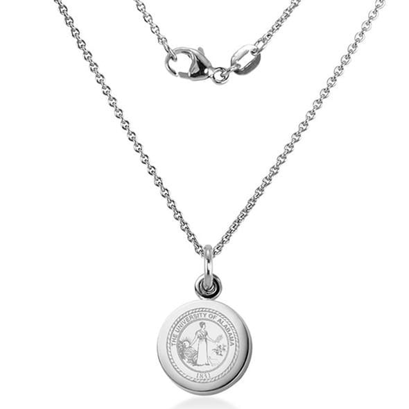 University of Alabama Necklace with Charm in Sterling Silver Shot #2