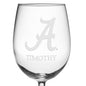 University of Alabama Red Wine Glasses - Made in the USA Shot #3