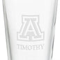 University of Arizona 16 oz Pint Glass- Set of 4 Shot #3