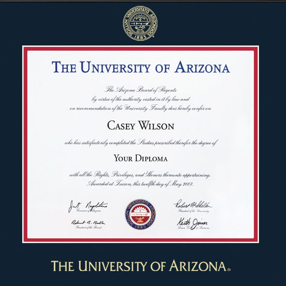 University of Arizona Diploma Frame, the Fidelitas Shot #2