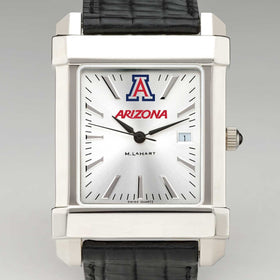 University of Arizona Men&#39;s Collegiate Watch with Leather Strap Shot #1