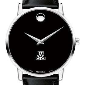 University of Arizona Men&#39;s Movado Museum with Leather Strap Shot #1