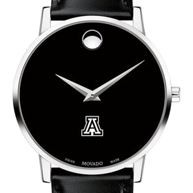 University of Arizona Men's Movado Museum with Leather Strap Shot #1