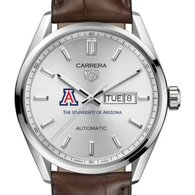 University of Arizona Men&#39;s TAG Heuer Automatic Day/Date Carrera with Silver Dial Shot #1
