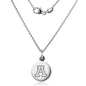 University of Arizona Necklace with Charm in Sterling Silver Shot #2
