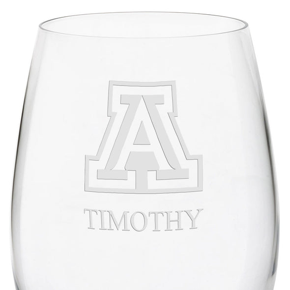 University of Arizona Red Wine Glasses - Set of 2 Shot #3