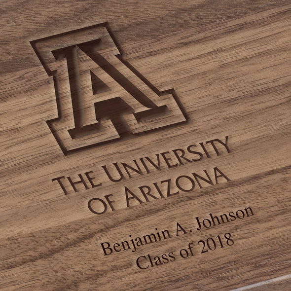 University of Arizona Solid Walnut Desk Box Shot #3