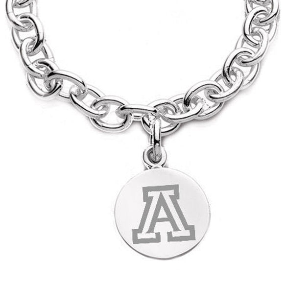 University of Arizona Sterling Silver Charm Bracelet Shot #2