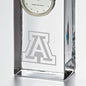 University of Arizona Tall Glass Desk Clock by Simon Pearce Shot #2