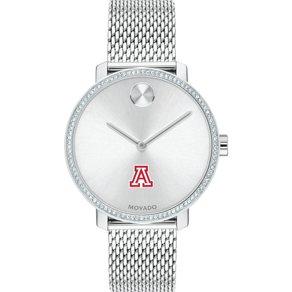 University of Arizona Women's Movado Bold with Crystal Bezel & Mesh Bracelet Shot #2
