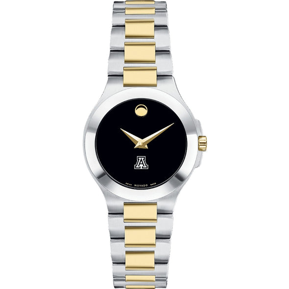 University of Arizona Women&#39;s Movado Collection Two-Tone Watch with Black Dial Shot #2