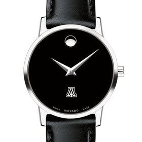 University of Arizona Women's Movado Museum with Leather Strap Shot #1