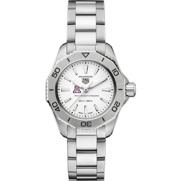 University of Arizona Women&#39;s TAG Heuer Steel Aquaracer with Silver Dial Shot #2