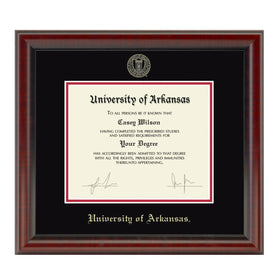 University of Arkansas Bachelors/Masters Diploma Frame, the Fidelitas Shot #1