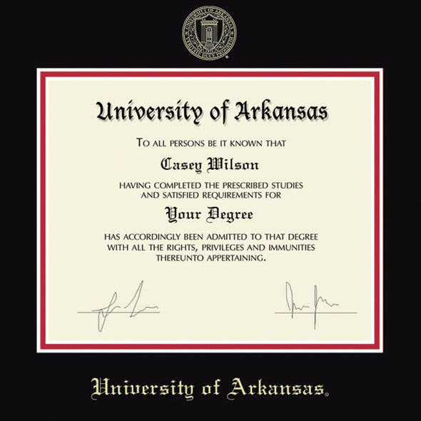 University of Arkansas Bachelors/Masters Diploma Frame, the Fidelitas Shot #2