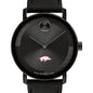University of Arkansas Men's Movado BOLD with Black Leather Strap Shot #1