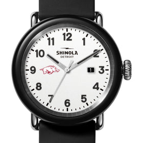 University of Arkansas Shinola Watch, The Detrola 43mm White Dial at M.LaHart &amp; Co. Shot #1