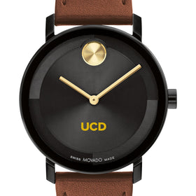 University of California, Davis Men's Movado BOLD with Cognac Leather Strap Shot #1