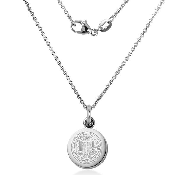 University of California, Irvine Sterling Silver Necklace with Silver Charm Shot #2