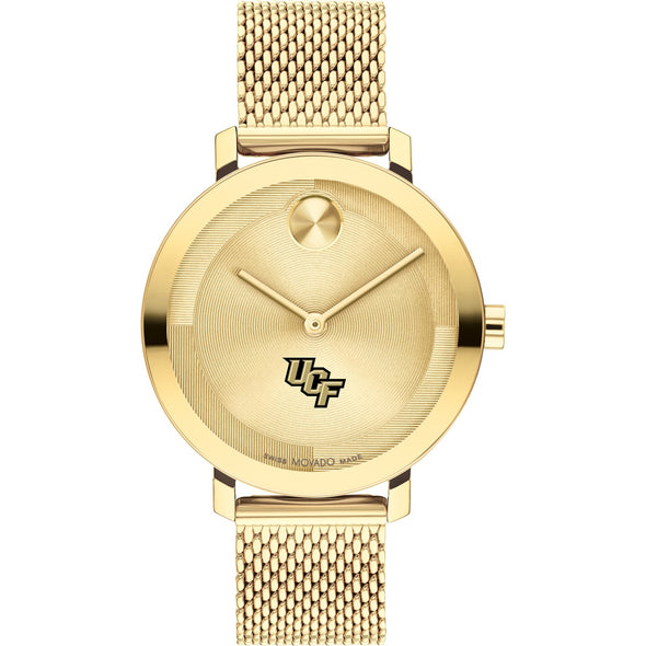 University of Central Florida Women's Movado Bold Gold with Mesh Bracelet Shot #2