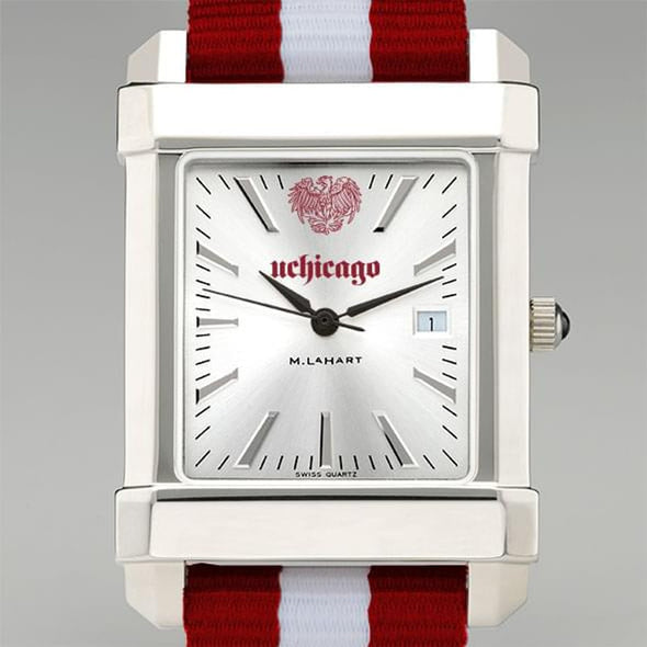 University of Chicago Collegiate Watch with RAF Nylon Strap for Men Shot #1